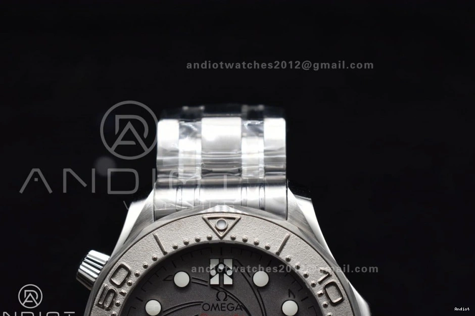 Dial A8807 VSF 300M 1:1 Edition Seamaster Platinum SS on Gray Best Bracelet 007 0405
